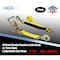 Tie 4 Safe Axle Ratchet Tie Down Strap w/ Snap Hook Race Car Hauler Trailer Flatbed Yellow, 2PK RT42-10-Y-C-2 - alternate 1